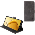 Lime Successories Lime ���� Realme 12 Plus 5G 6.67'' Essential Magnet Book Stand Clip GREY