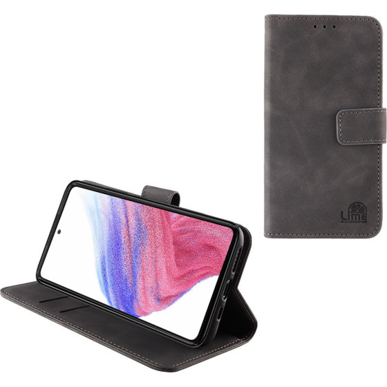 Lime Successories Lime ���� Samsung A53 5G A536 6.5'' Essential Magnet Book Stand Clip GREY