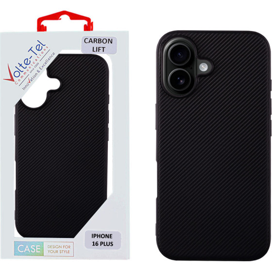 Volte-Tel ���� Iphone 16 Plus 6.7'' Carbon Lift Camera Guard BLACK