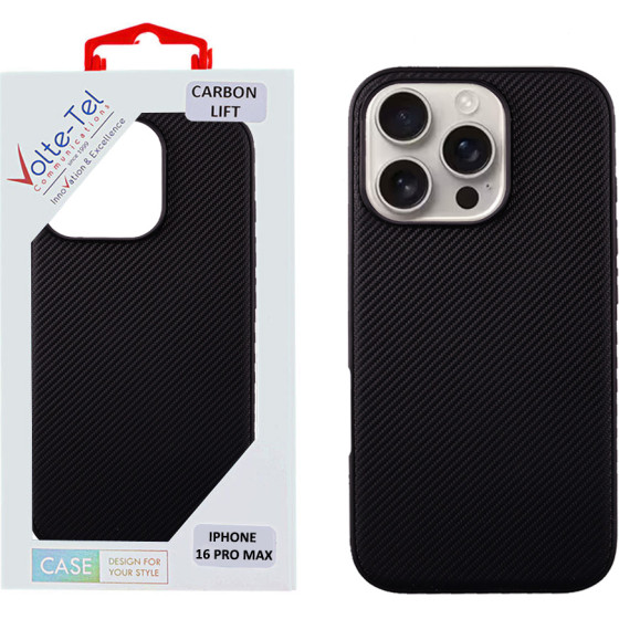 Volte-Tel ���� Iphone 16 Pro Max 6.9'' Carbon Lift Camera Guard BLACK