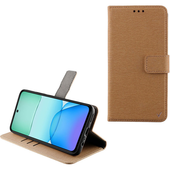 Volte-Tel ���� Xiaomi Redmi 13/ Poco M6 4G 6,79'' Allure Magnet Book Stand Clip GOLD