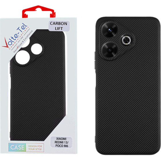 Volte-Tel ���� Xiaomi Redmi 13/ Poco M6 4G 6,79'' Carbon Lift Full Camera Protection BLACK