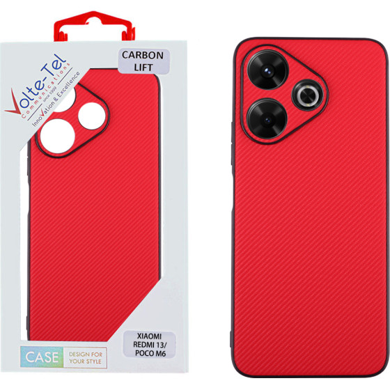 Volte-Tel ���� Xiaomi Redmi 13/ Poco M6 4G 6,79'' Carbon Lift Full Camera Protection RED