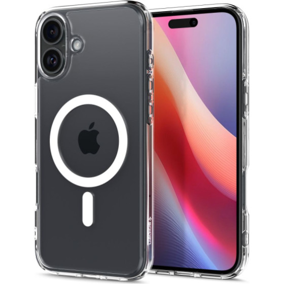 Spigen Ultra Hybrid Combatible With Magsafe Iphone 16 Plus White Backcover - (ACS08075)