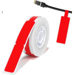 NIIMBOT Thermal Label Paper 12.5*74+35-65 Cable Red - (A2K18638001)