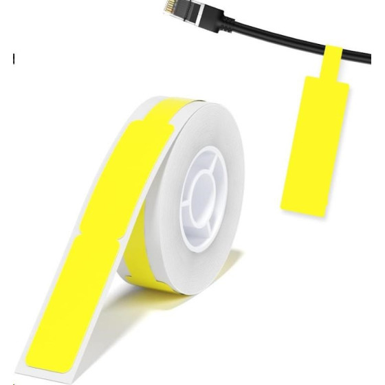 NIIMBOT Thermal Label Paper 12.5*74+35-65 Cable Yellow - (A2K18638301)