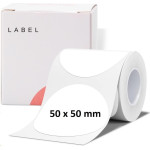 NIIMBOT Thermal Label Paper 50*50-150 Round White - (A2A68351901)