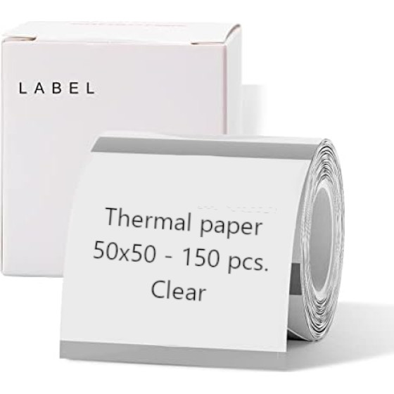 NIIMBOT Thermal Label Paper 50*50-150 Transparent - (1EA01046101)