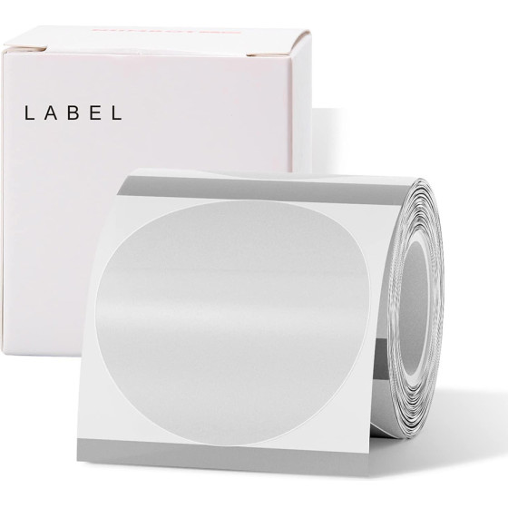 NIIMBOT Thermal Label Paper 50*50-150 Transparent Round - (A2G88918301)
