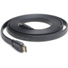 Cablexpert High Speed Hdmi Flat Cable With Ethernet 1,8M Black - (CC-HDMI4F-6)