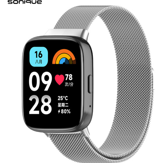 Sonique ������� Stainless Steel Milanese Classic ��� Xiaomi Redmi Watch 3 Active �����