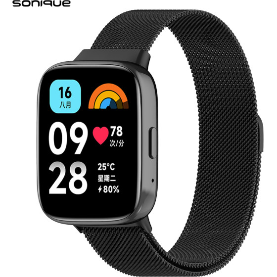 Sonique ������� Stainless Steel Milanese Classic ��� Xiaomi Redmi Watch 3 Active �����