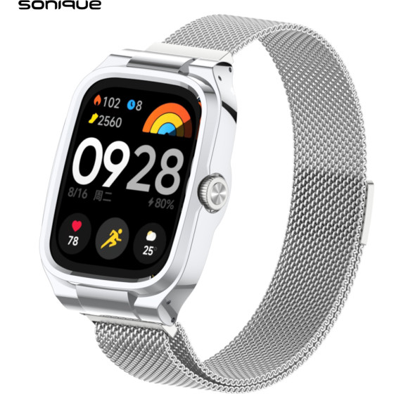 Sonique ������� Stainless Steel Milanese Classic ��� Xiaomi Redmi Watch 4 �����