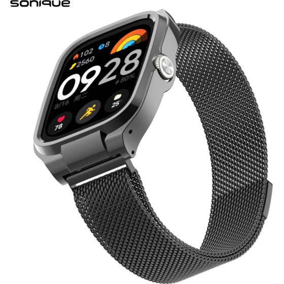 Sonique ������� Stainless Steel Milanese Classic ��� Xiaomi Redmi Watch 4 �����