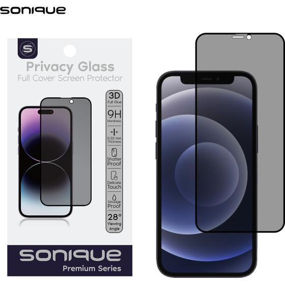 Sonique Privacy Glass Premium Series Hd Full Cover 9H Apple Iphone 12 Mini �����
