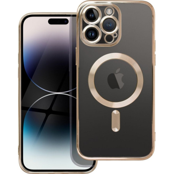 Is Tpu Mag Electro Iphone 16 Trans Gold Backcover - (MAGETPUIP16G)