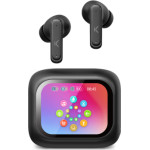 Ksix Bluetooth Tws Vision Tft Display Earbuds Enc & Anc Black - (BTW03N)