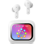 Ksix Bluetooth Tws Vision Tft Display Earbuds Enc & Anc White - (BTW03B)