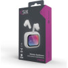 Ksix Bluetooth Tws Vision Tft Display Earbuds Enc & Anc White - (BTW03B)