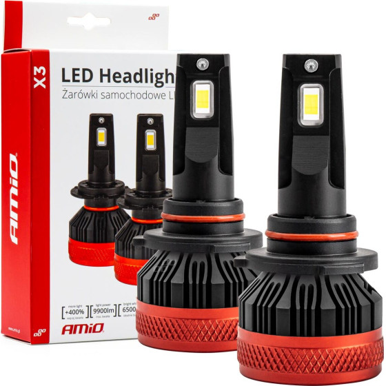 AMiO ������ Led CAN-Bus H�4 9006 9 16V 90W 6.500K 9900lm (�� ������������) X3 Series - 2 ���. - (02983)