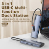 Ldnio Docking Station DS-15H, 5 �����, USB-C �������, 4K, 100W PD, ����