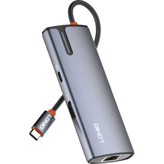Ldnio Docking Station DS-16H, 6 �����, USB-C �������, 4K, 100W PD, ����