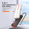 Ldnio Docking Station DS-26H, 6 �����, USB-C �������, 4K, 100W PD, �����