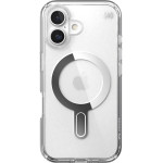 Speck Iphone 16 Case (150691-3199) Presidio Perfect Clear + Clicklock (CLEAR/CHROME)