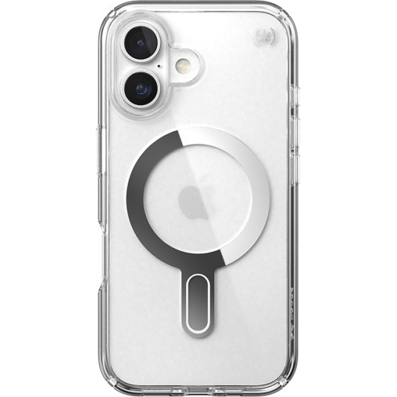 Speck Iphone 16 Case (150691-3199) Presidio Perfect Clear + Clicklock (CLEAR/CHROME)
