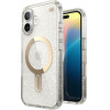 Speck Iphone 16 Case (150694-9221) Presidio Lux + Clicklock (CLEAR/Gold GLITTER)