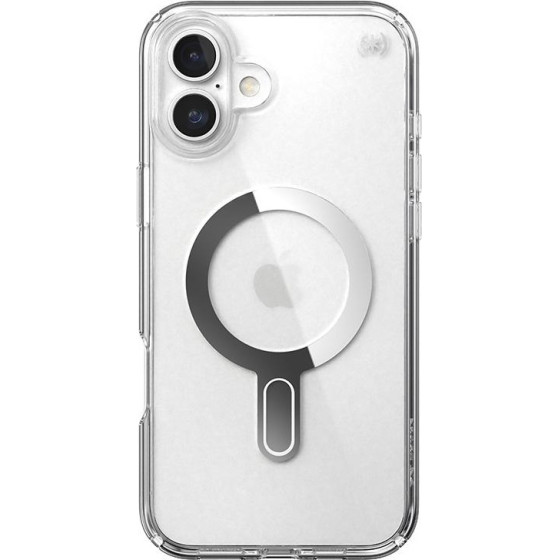 Speck Iphone 16 Plus Case (150715-3199) Presidio Perfect Clear + Clicklock (CLEAR/CHROME)