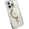 Speck Iphone 16 Pro Case (150706-9221) Presidio Lux + Clicklock (CLEAR/Gold GLITTER)