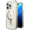Speck Iphone 16 Pro Case (150706-9221) Presidio Lux + Clicklock (CLEAR/Gold GLITTER)