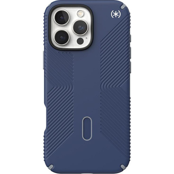 Speck Iphone 16 Pro Max Case (150725-3206) Presidio Pro Grip + Clicklock (Coastal BLUE/DUSTGREY)