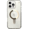 Speck Iphone 16 Pro Max Case (150730-9221) Presidio Lux + Clicklock (CLEAR/Gold GLITTER)