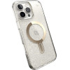 Speck Iphone 16 Pro Max Case (150730-9221) Presidio Lux + Clicklock (CLEAR/Gold GLITTER)