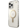 Speck Iphone 16 Pro Max Case (150730-9221) Presidio Lux + Clicklock (CLEAR/Gold GLITTER)