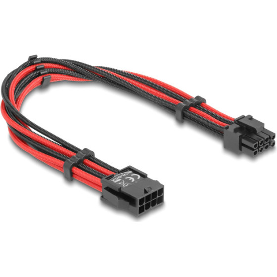 DeLock ������� 8 Pin �� 6+2 Pin Pcie �� ���������� ��������, 30cm - (80975)