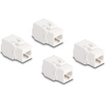 DeLock Keystone Module RJ45 �� LSA, Cat.6A UTP, �����, 4��� - (86051)