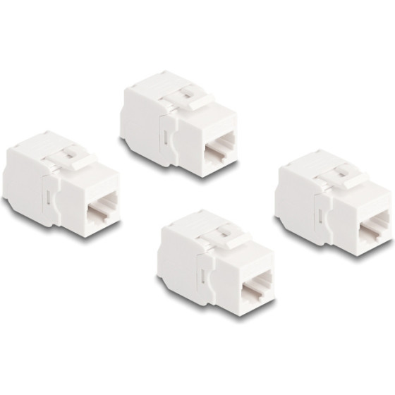 DeLock Keystone Module RJ45 �� LSA, Cat.6A UTP, �����, 4��� - (86051)