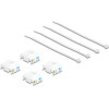 DeLock Keystone Module RJ45 �� LSA, Cat.6A UTP, �����, 4��� - (86051)