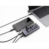 DeLock Usb Hub �� ���������, 5x �����, 5Gbps, USB/USB-C �������, ���� - (64248)
