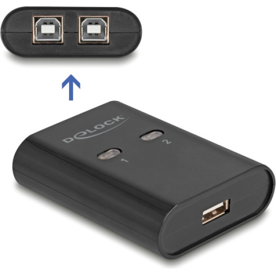 DeLock Usb Type B Switch 11503, 2 �� 1, ����� - (11503-DE)