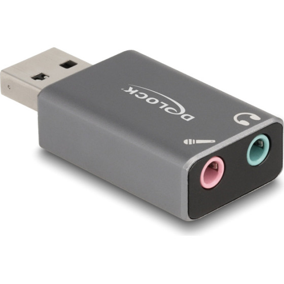 DeLock ��������� ����� ���� 2x 3.5mm, Usb �������, ���� - (66633)