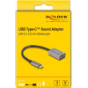 DeLock ��������� ����� ���� 2x 3.5mm, USB-C �������, ���� - (67071)