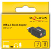 DeLock ��������� ����� ���� 2x 3.5mm, USB-C �������, ����� - (67128)