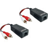 Folksafe Audio Extender ���� �������� RJ45, Rca �� RCA, ��� 1000m - (FS-2001AA)