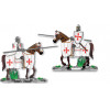 ALBAINOX ������� TOLE10 Brown horse. White Templar Knight. Spear 8cm, 39545