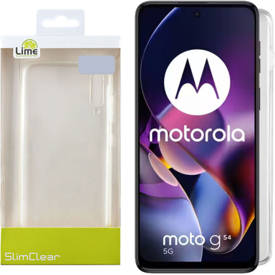 Lime Successories Lime ���� Motorola Moto G54 5G/Moto G54 Power 6.5'' Slimclear Tpu Full Camera Protection �������