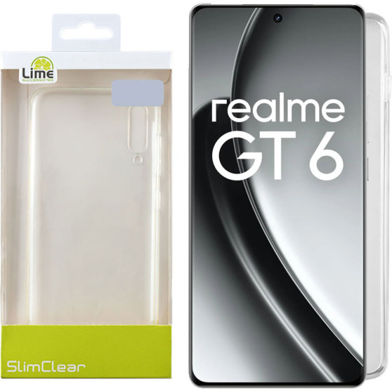 Lime Successories Lime ���� Realme Gt 6 5G 6.78'' Slimclear Tpu Full Camera Protection �������